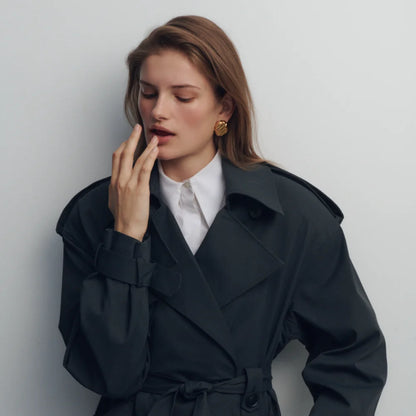 Vintage Stainless Steel Round Oval