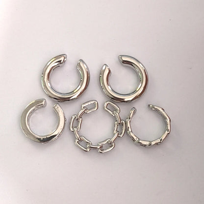4 Pcs Fashion C Shape Ear Cuff Earrings