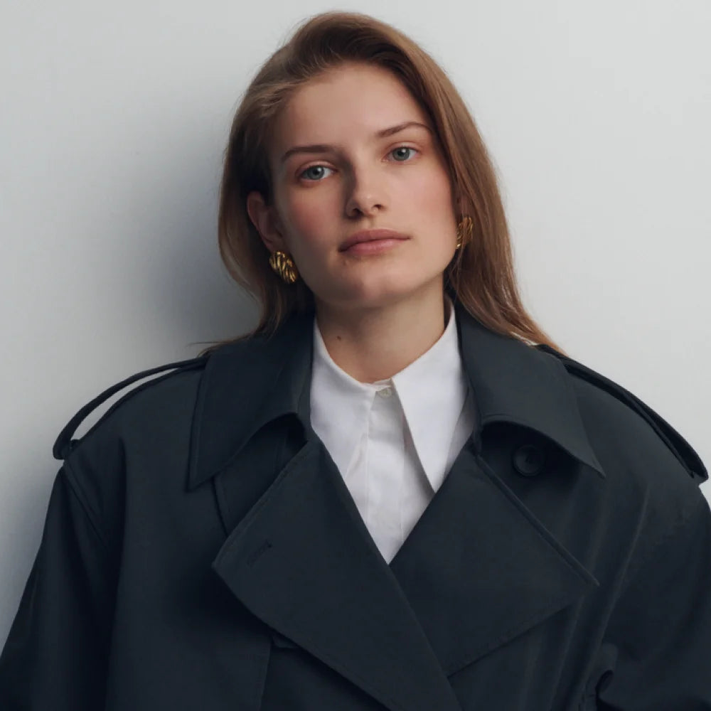 Vintage Stainless Steel Round Oval